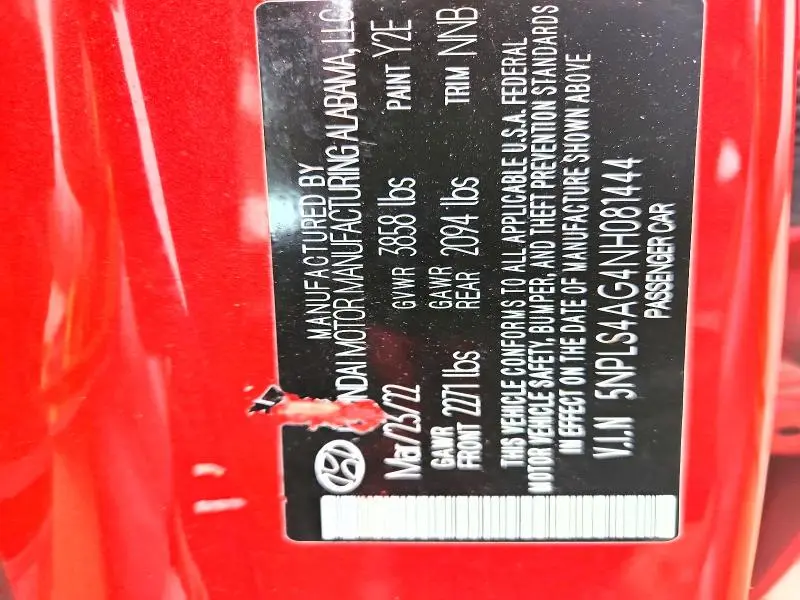 2022 HYUNDAI ELANTRA SEL  