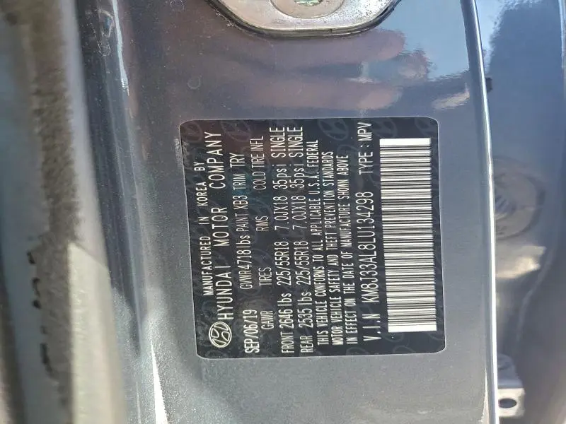 2020 HYUNDAI TUCSON LIMITED  