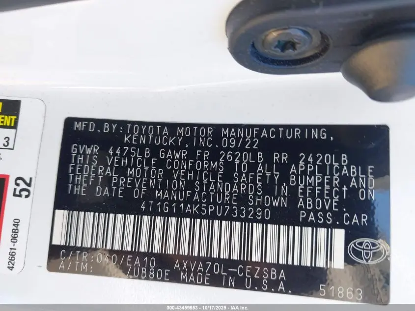 2023 TOYOTA CAMRY SE