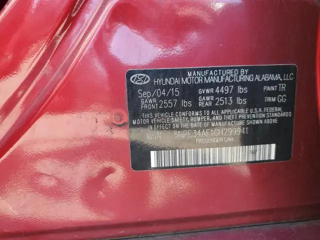 2016 HYUNDAI SONATA SPORT  