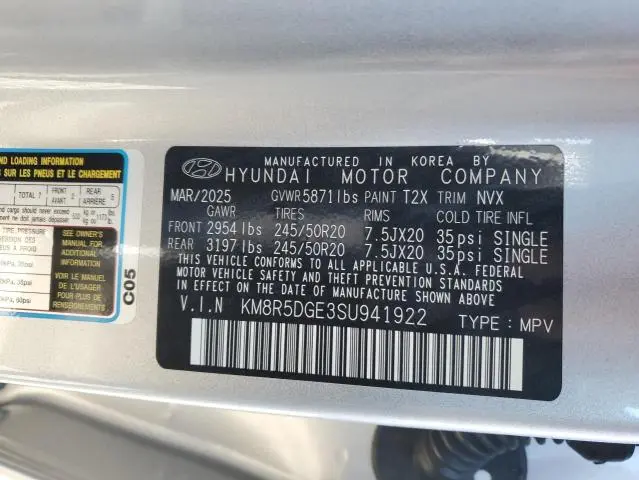 2025 HYUNDAI PALISADE LIMITED  