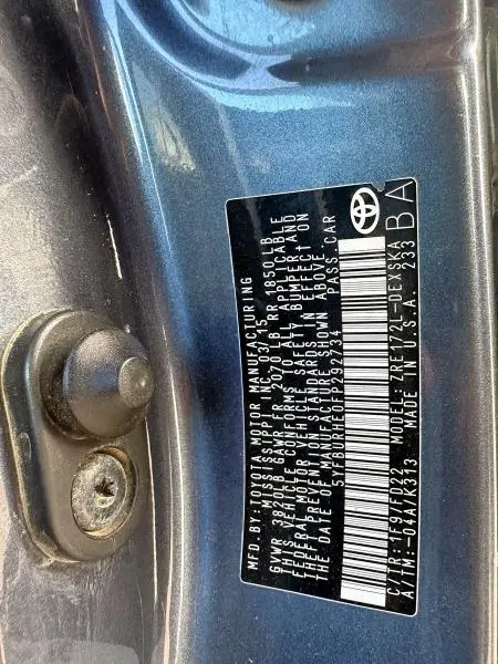 2015 TOYOTA COROLLA L  