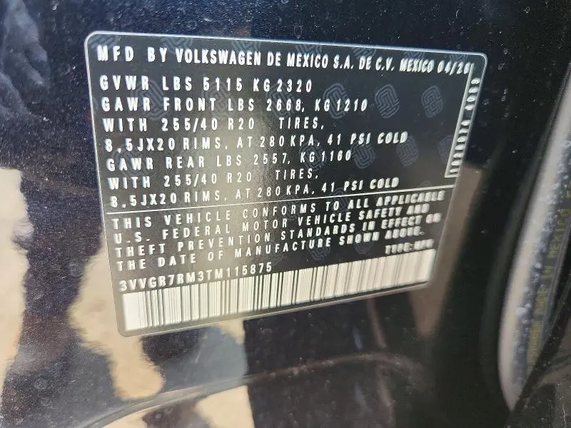 2026 VOLKSWAGEN TIGUAN SE R-LINE BLACK  