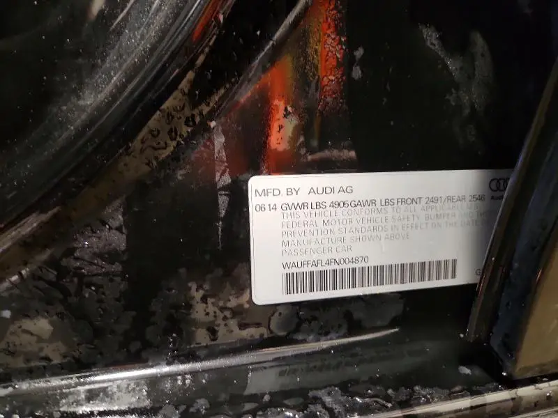 2015 AUDI A4 PREMIUM PLUS  