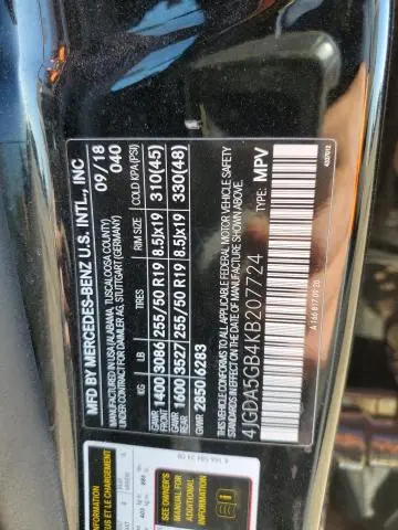 2019 MERCEDES-BENZ GLE 400 4MATIC  