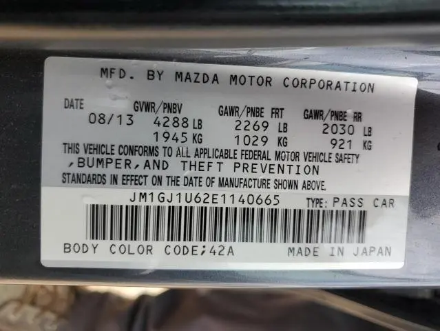 2014 MAZDA 6 SPORT  