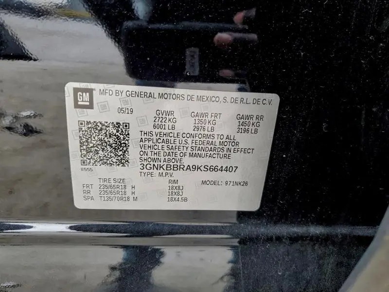 2019 CHEVROLET BLAZER 1LT  