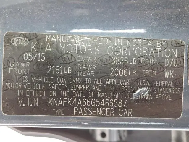 2016 KIA FORTE LX  