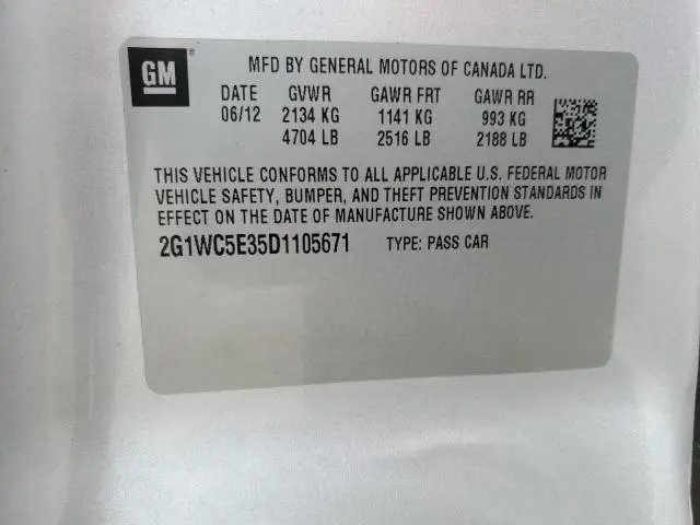 2013 CHEVROLET IMPALA LTZ  