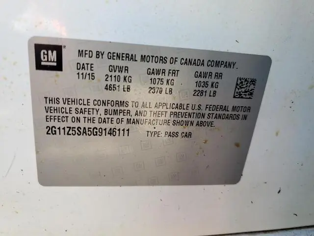 2016 CHEVROLET IMPALA LS  