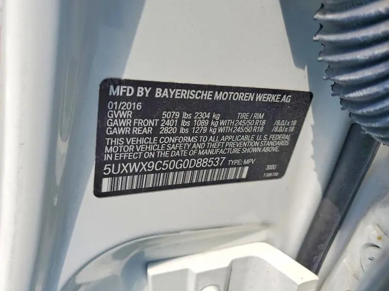 2016 BMW X3 XDRIVE28I  
