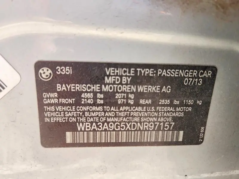 2013 BMW 335 I  
