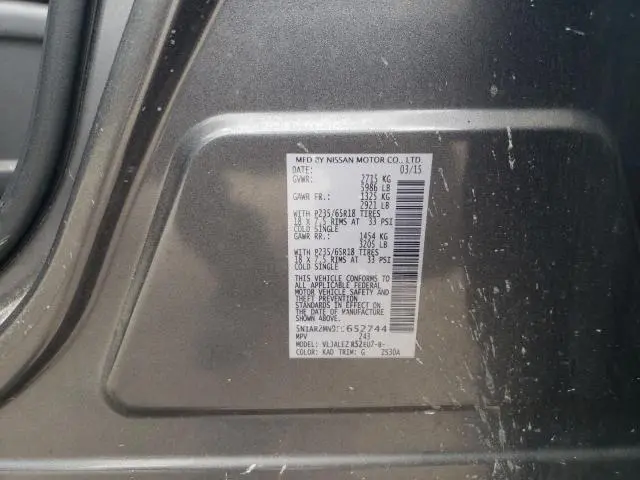 2015 NISSAN PATHFINDER S  