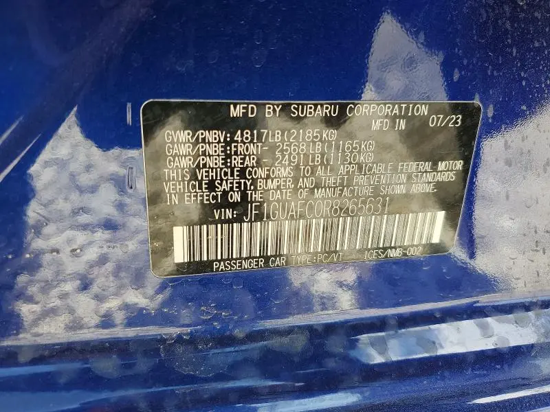 2024 SUBARU IMPREZA SPORT  