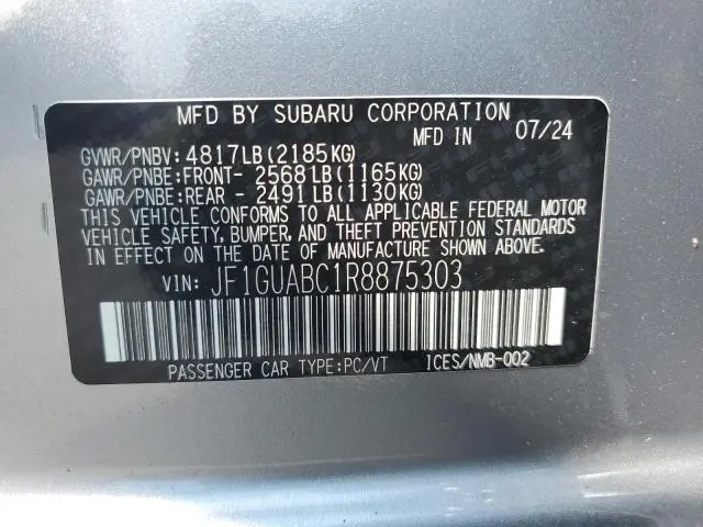 2024 SUBARU IMPREZA   