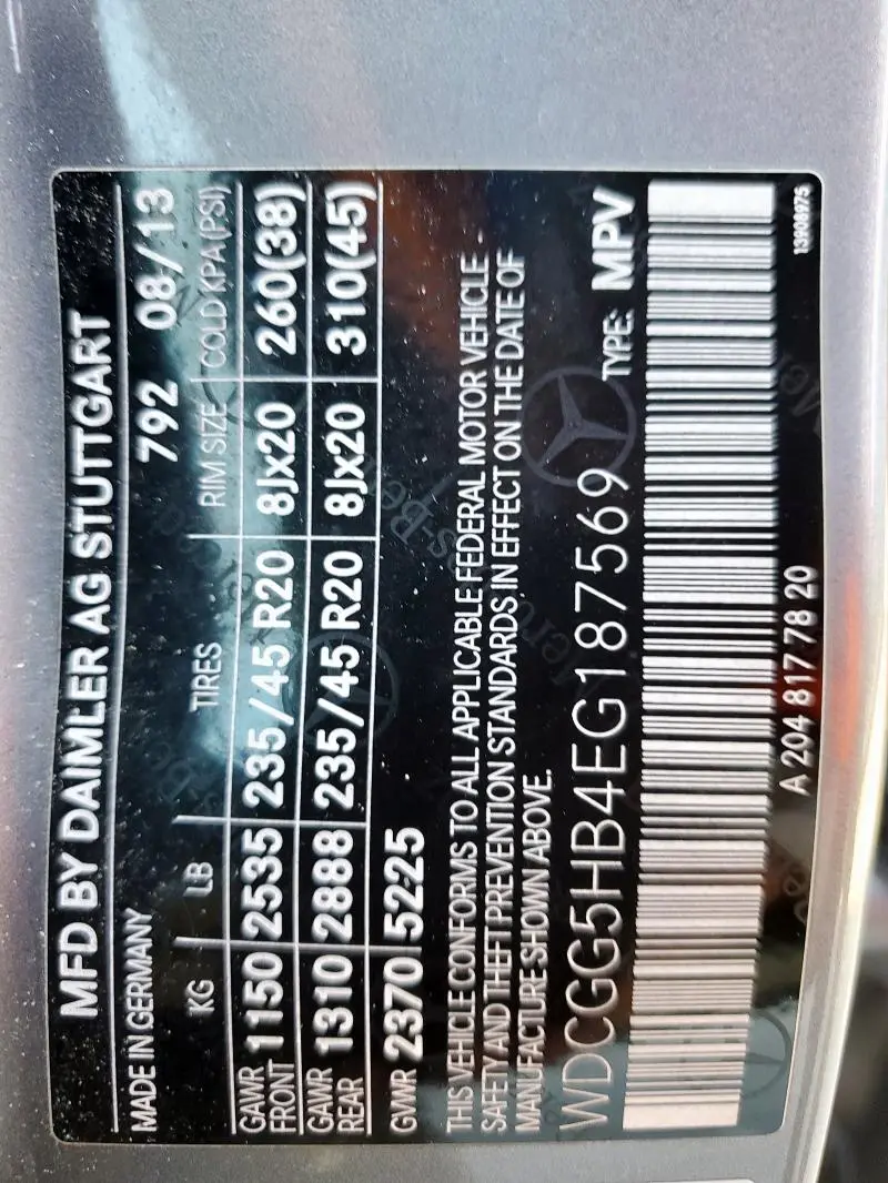 2014 MERCEDES-BENZ GLK 350  