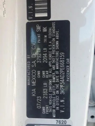 2023 KIA FORTE GT LINE  