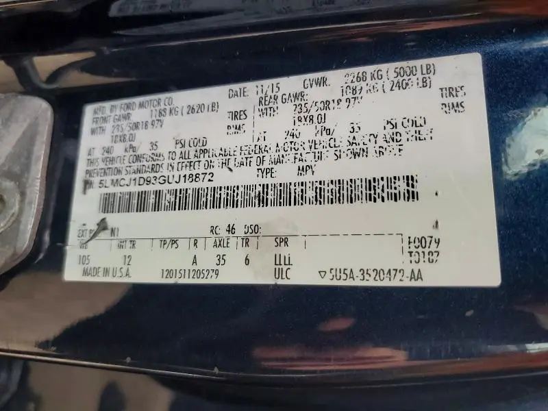 2016 LINCOLN MKC PREMIERE  