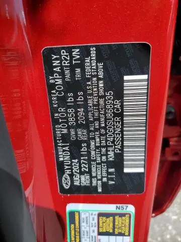 2025 HYUNDAI ELANTRA LIMITED  