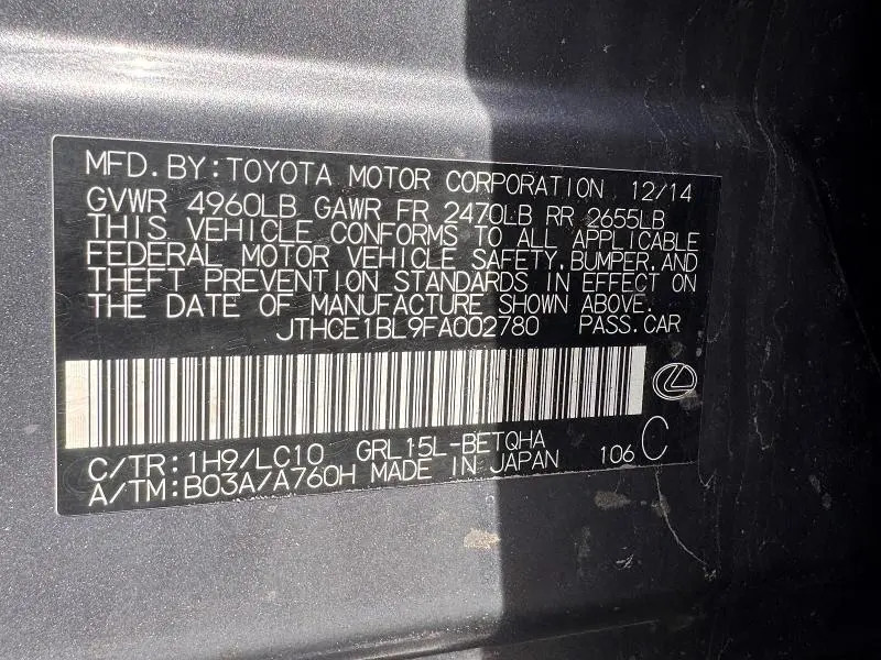 2015 LEXUS GS 350  