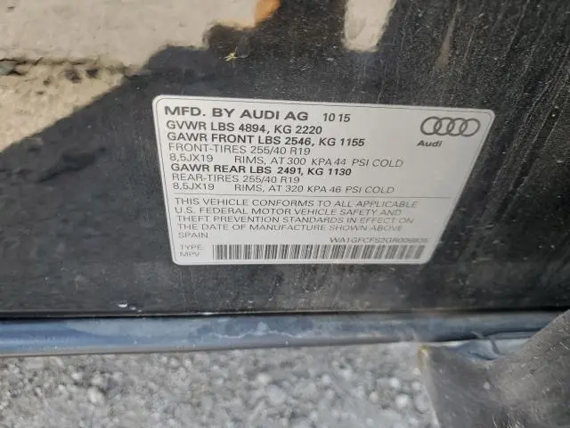 2016 AUDI Q3 PRESTIGE  