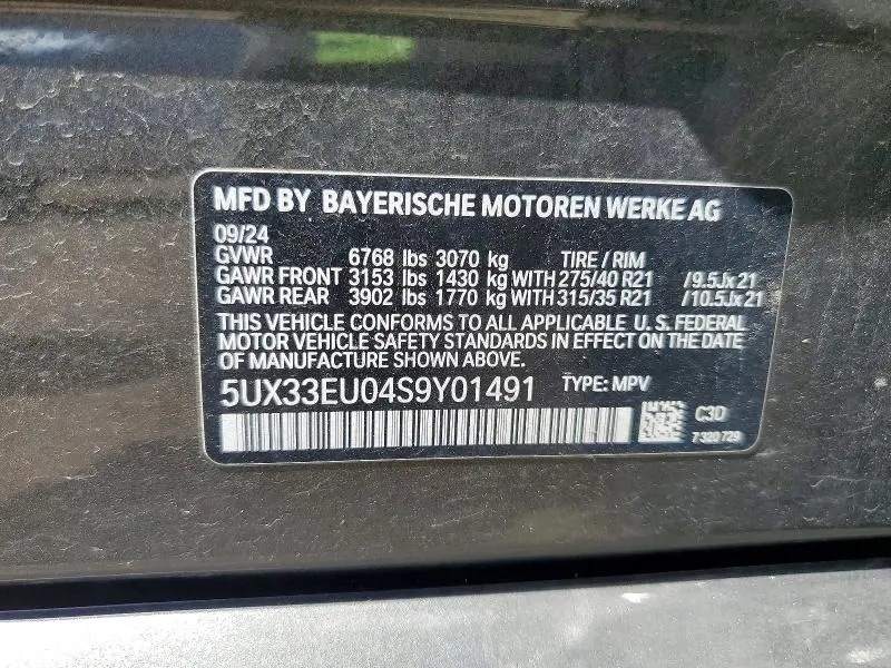 2025 BMW X5 M60I  