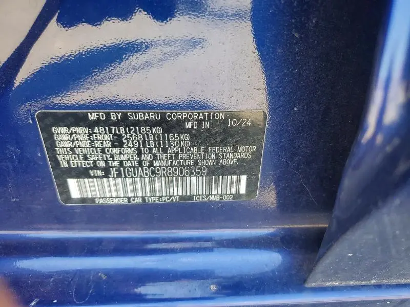 2024 SUBARU IMPREZA   