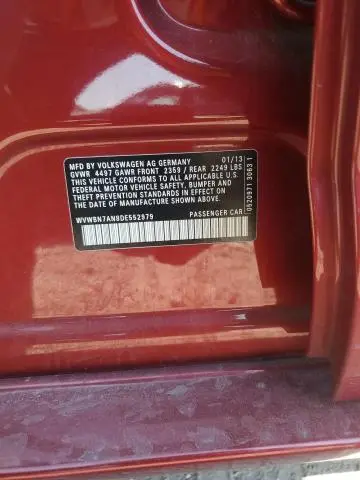 2013 VOLKSWAGEN CC SPORT  