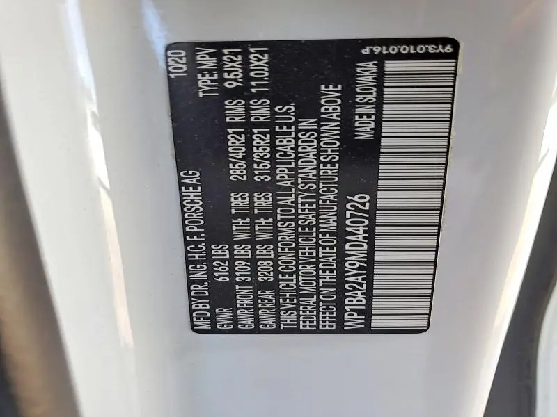 2021 PORSCHE CAYENNE COUPE  