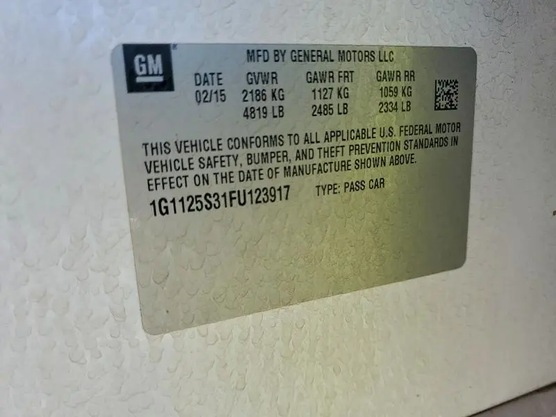 2015 CHEVROLET IMPALA LT  