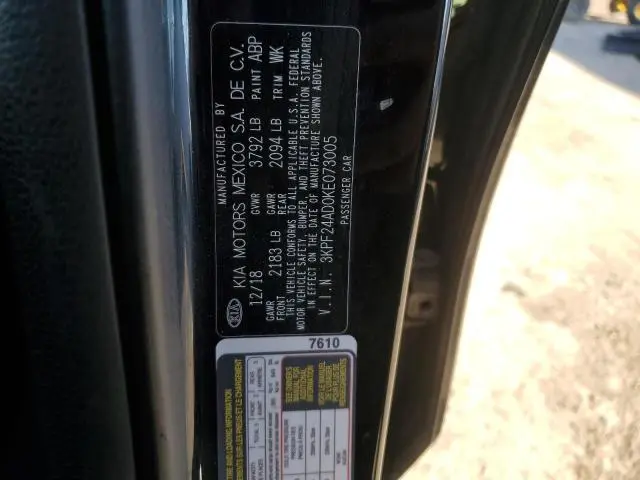 2019 KIA FORTE FE  
