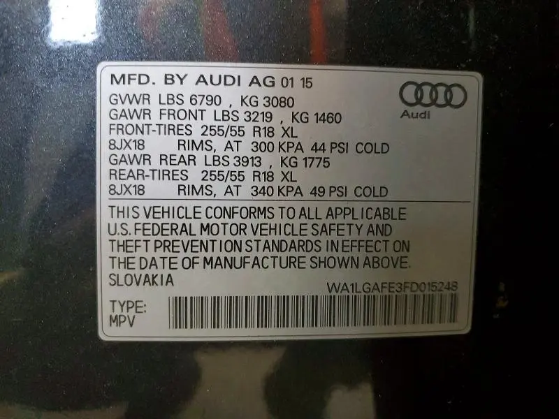 2015 AUDI Q7 PREMIUM PLUS  