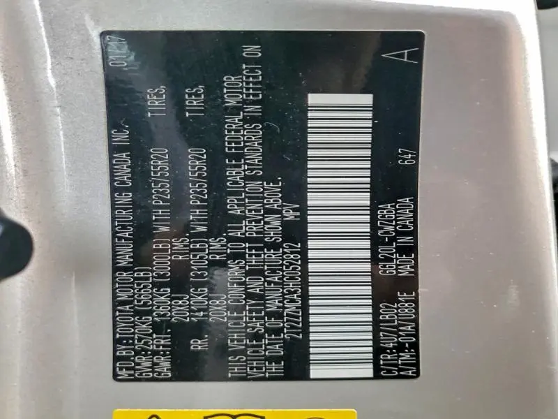 2017 LEXUS RX 350 BASE  