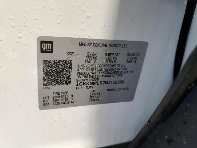 2022 GMC ACADIA SLT  