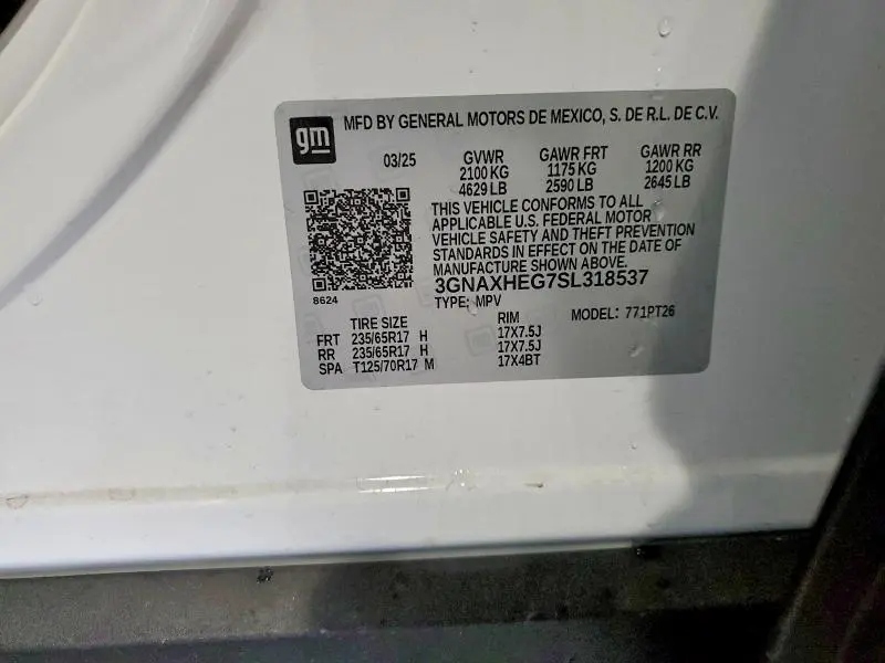 2025 CHEVROLET EQUINOX LT  