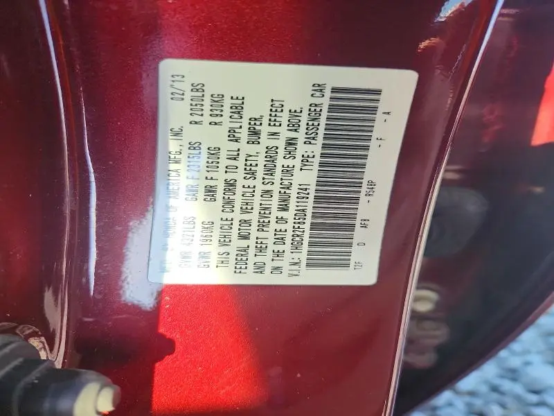 2013 HONDA ACCORD EXL  