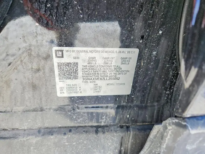 2020 CHEVROLET EQUINOX LT  