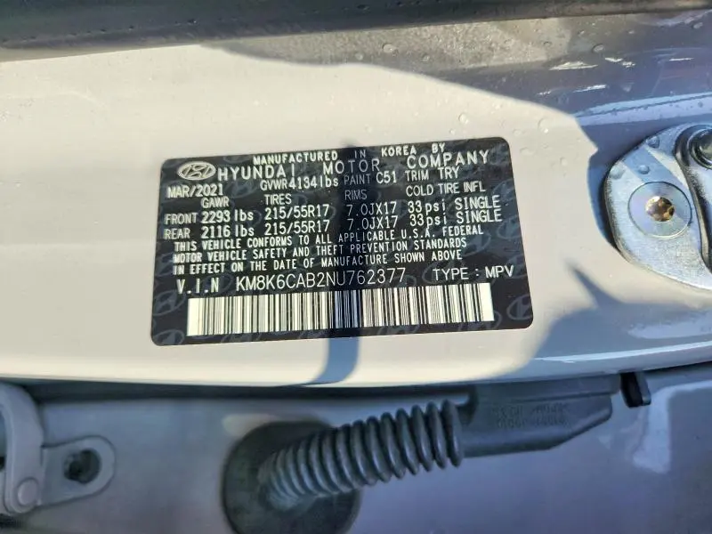 2022 HYUNDAI KONA SEL  
