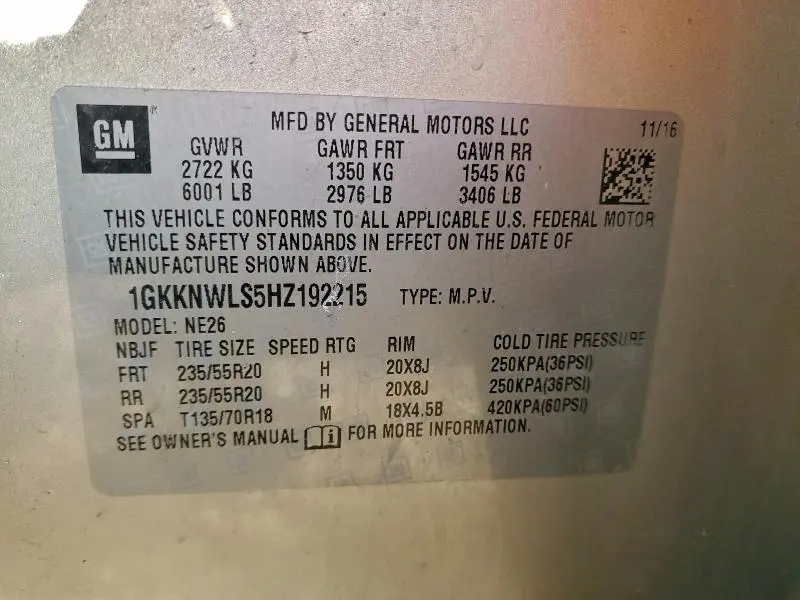 2017 GMC ACADIA SLT-2  