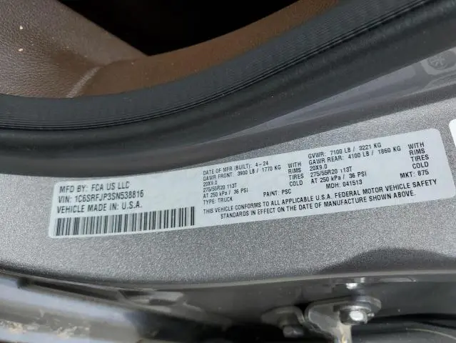 2025 RAM 1500 LARAMIE  