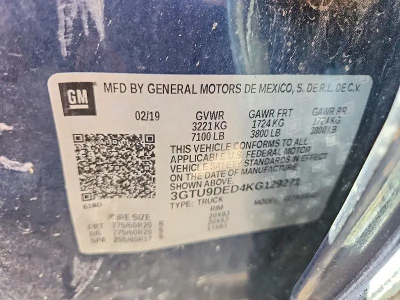2019 GMC SIERRA K1500 SLT  