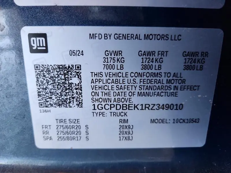 2024 CHEVROLET SILVERADO K1500 CUSTOM  