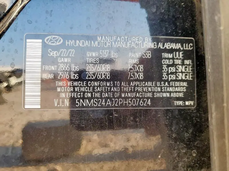 2023 HYUNDAI SANTA FE SEL  