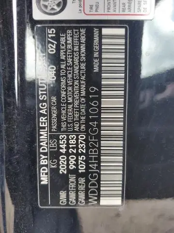 2015 MERCEDES-BENZ C 250  
