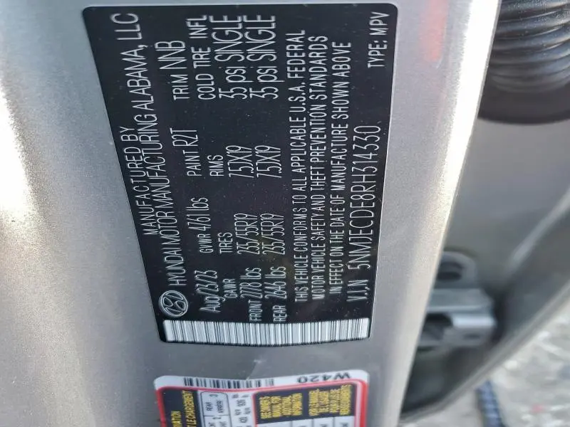 2024 HYUNDAI TUCSON LIMITED  