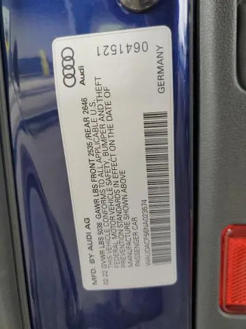 2022 AUDI A5 PREMIUM 45  