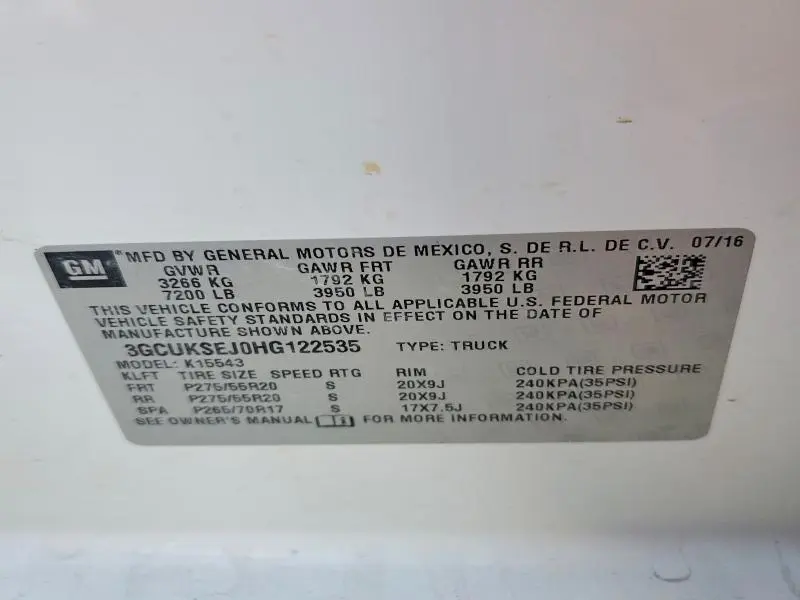 2017 CHEVROLET SILVERADO K1500 LTZ  