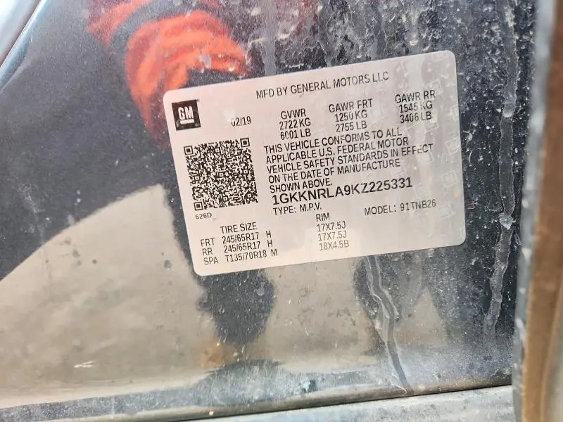 2019 GMC ACADIA SLE  