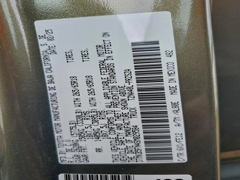 2025 TOYOTA TACOMA DOUBLE CAB  