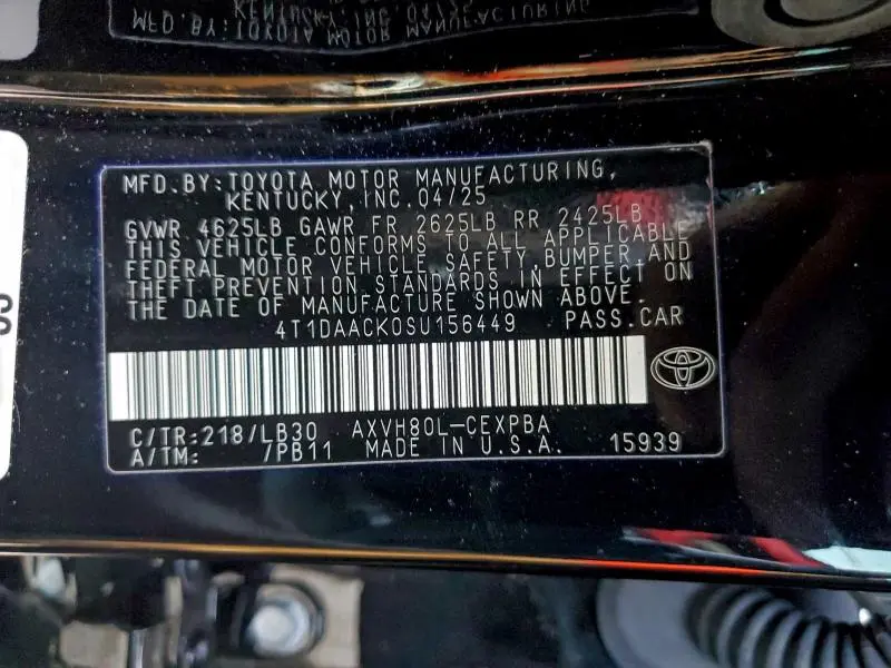 2025 TOYOTA CAMRY XSE  